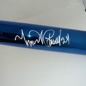 Miguel Cabrera Signed Rawlings Blue Chrome MLB Bat Tigers JSA Authenticated
